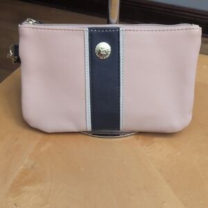 Stone & Co. Pink and Navy Clutch